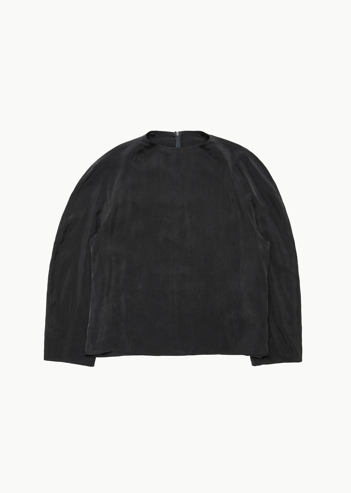 men's raglan cupro top, charcoal