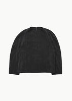 men's raglan cupro top, charcoal - Image 1