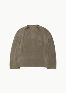 men's raglan cupro top, khaki