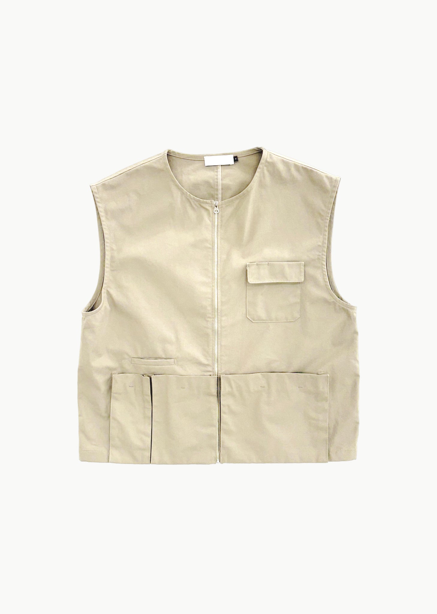 pocket vest, beige