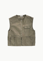 pocket vest, khaki - Image 1