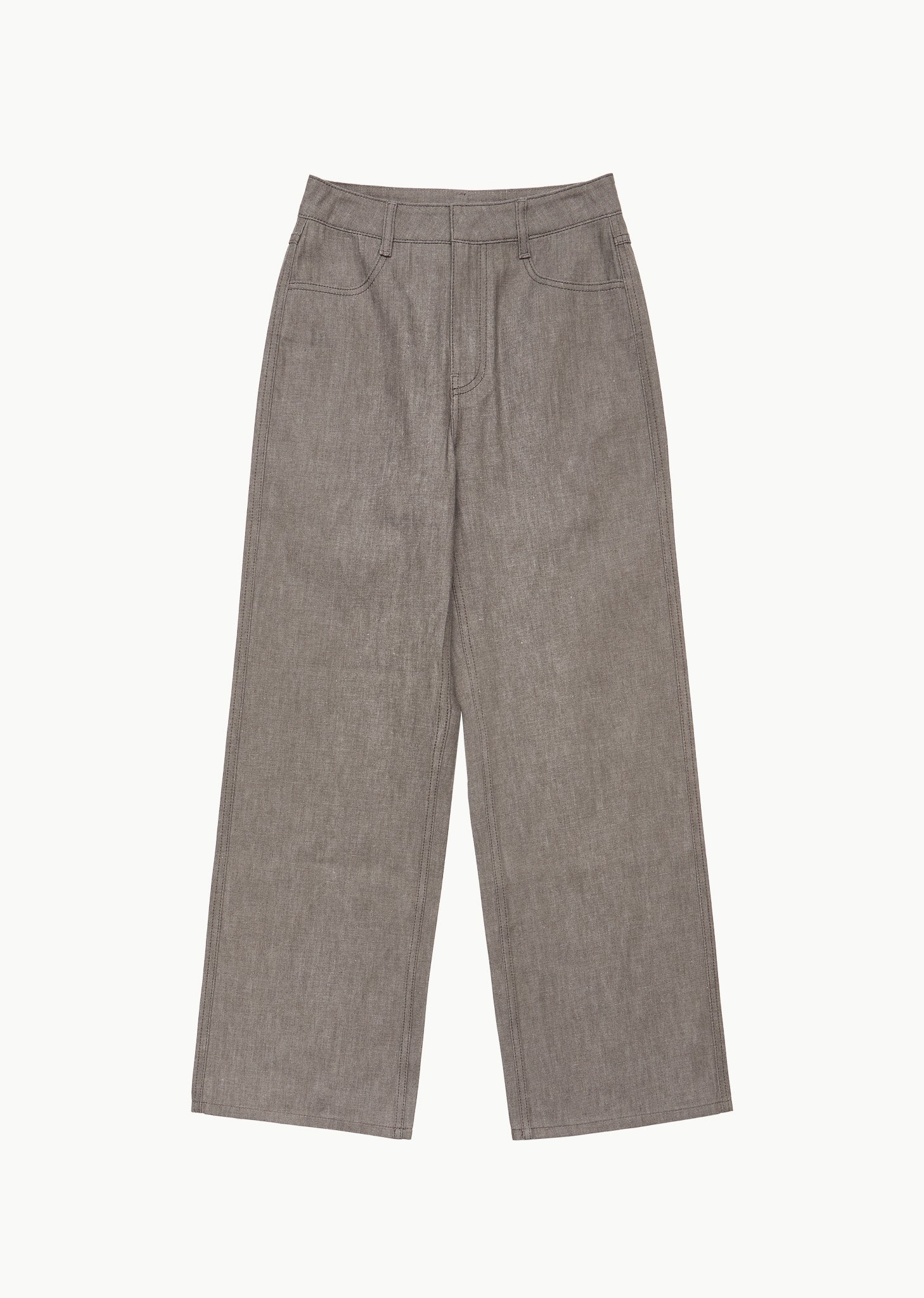 men's colored straight fit denim, brown