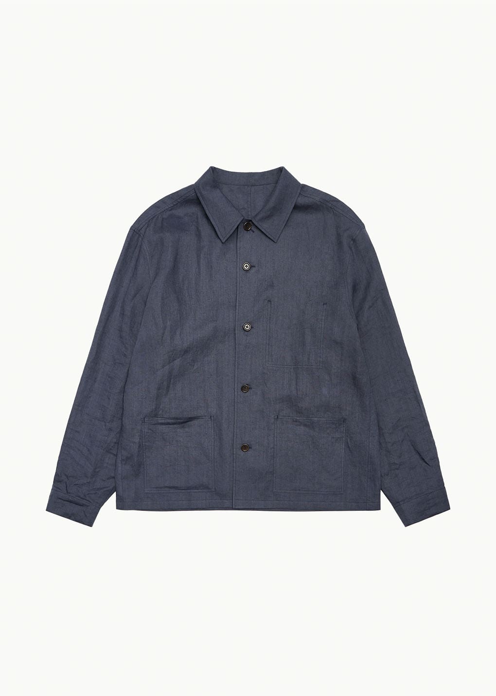 linen pocket jacket, blue