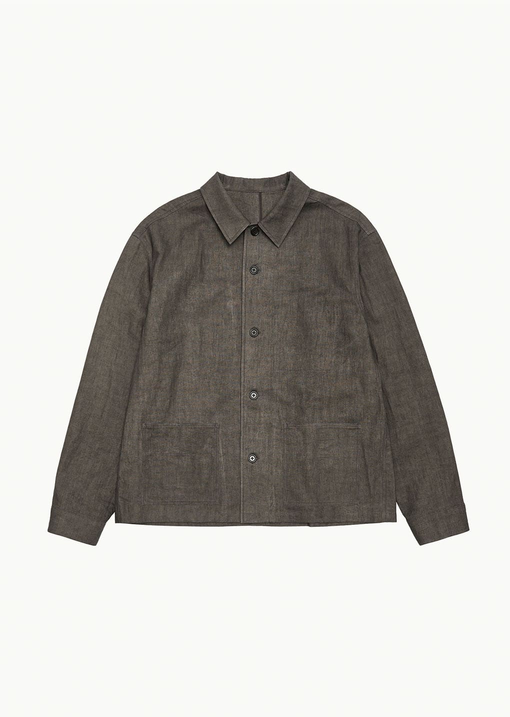 linen pocket jacket, brown