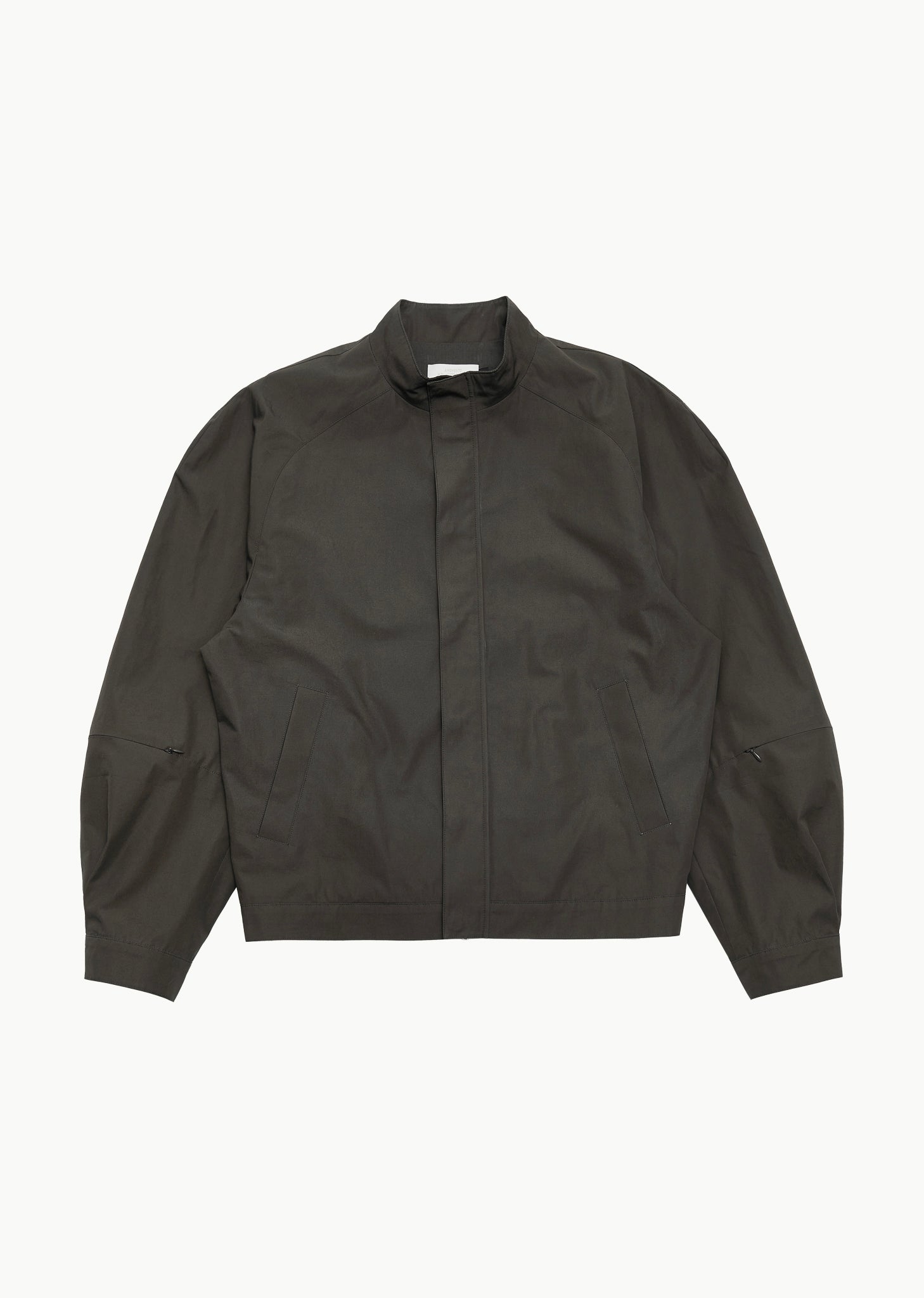 raglan cotton zip jumper, khaki
