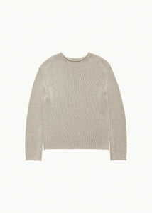 paper yarn pullover, beige