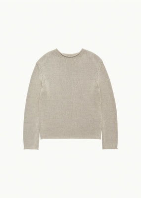 paper yarn pullover, beige