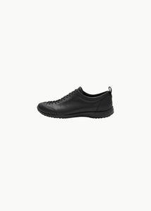vibram lace-up sneakers, black