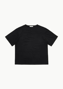 boat neck t-shirt, black