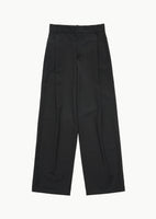 wool stripe martine pants, black - Image 1