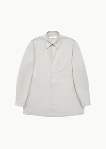 square pocket oversized shirt, beige