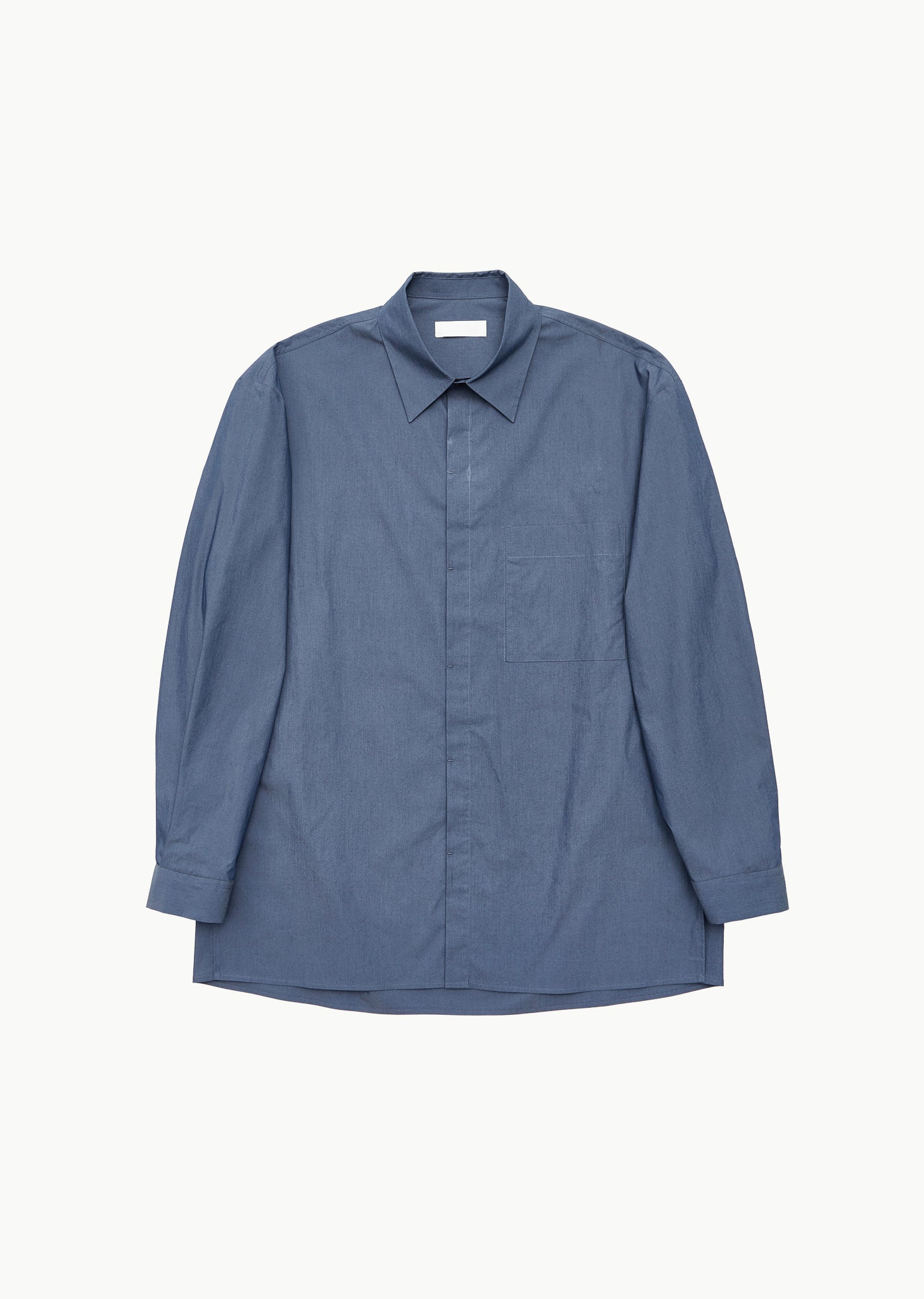 square pocket oversized shirt, indigo