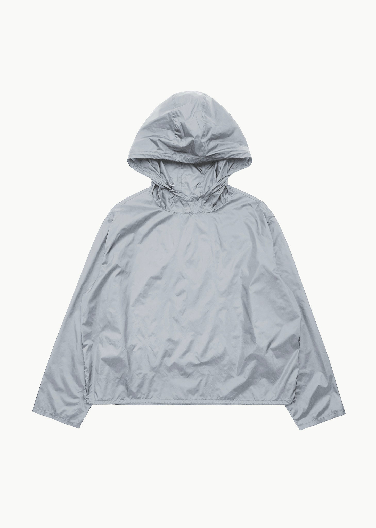 sheer hoodie anorak, grey