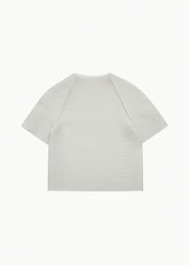 men's pleats raglan top, beige