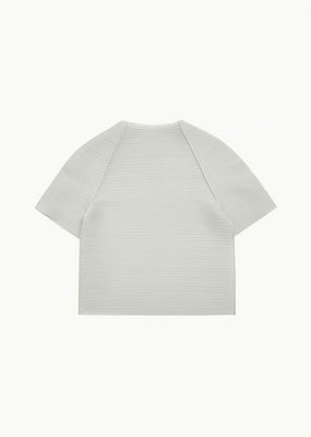 men's pleats raglan top, beige