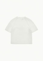 men's pleats raglan top, white - Image 1
