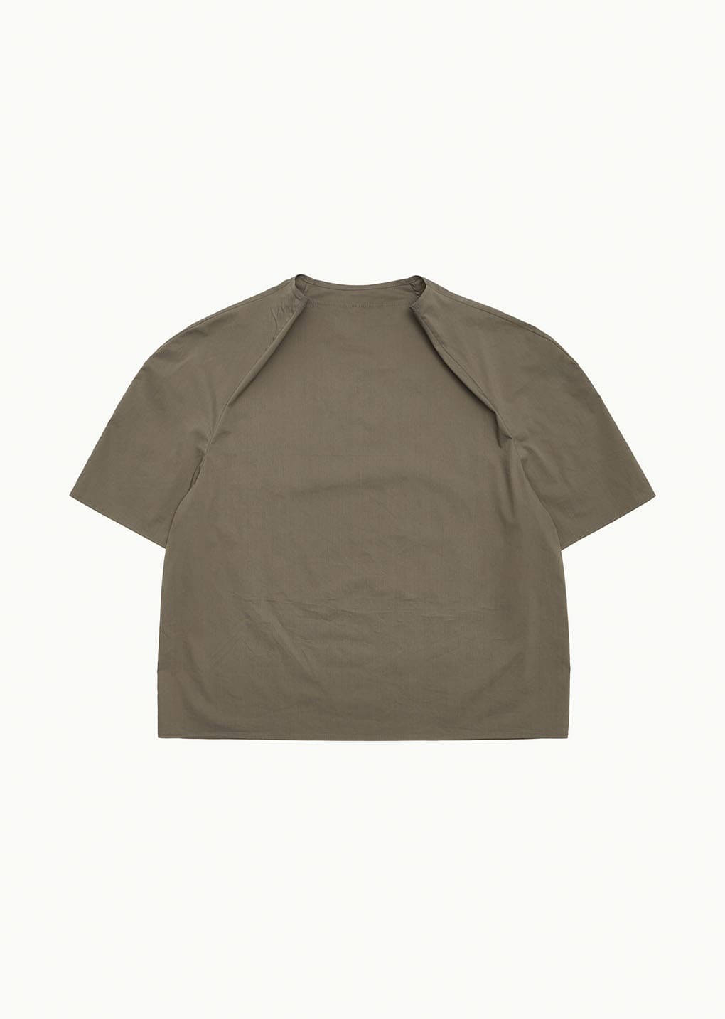 raglan cowl neck top, khaki