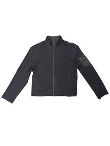 slim fit zip up jumper, brown