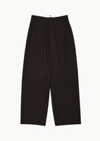wool wide pants, black - Image 1