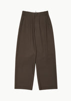 wool wide pants, khaki - Image 1