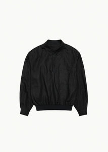 linen pullover, black