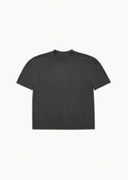 mock neck raglan t-shirt, charcoal - Image 1