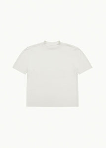 mock neck raglan t-shirt, ivory