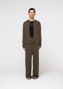 jersey hooded jumper, brown hover