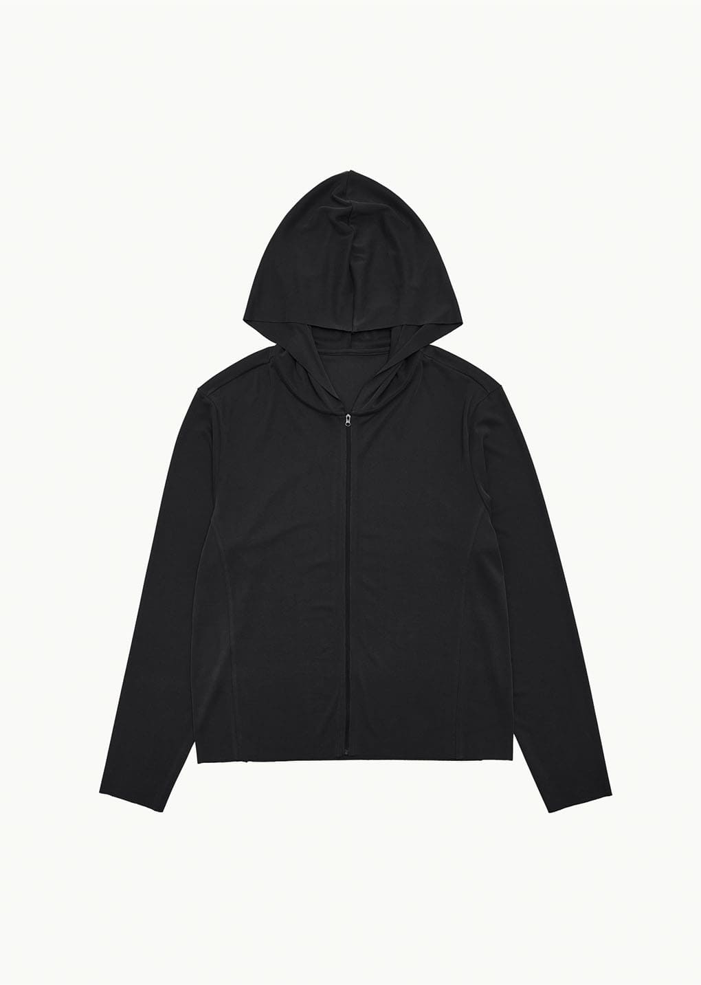 jersey hooded jumper, charcoal