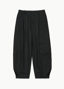 pocket banding pants, black