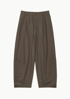 pocket banding pants, brown - Image 1