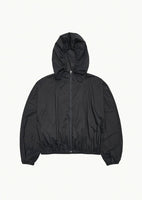 nylon raglan hooded jumper, charcoal - Image 1
