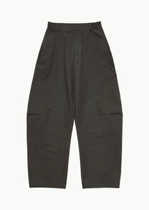 curved zip pants, khaki