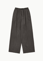 garments dyed banding pants, brown - Image 1