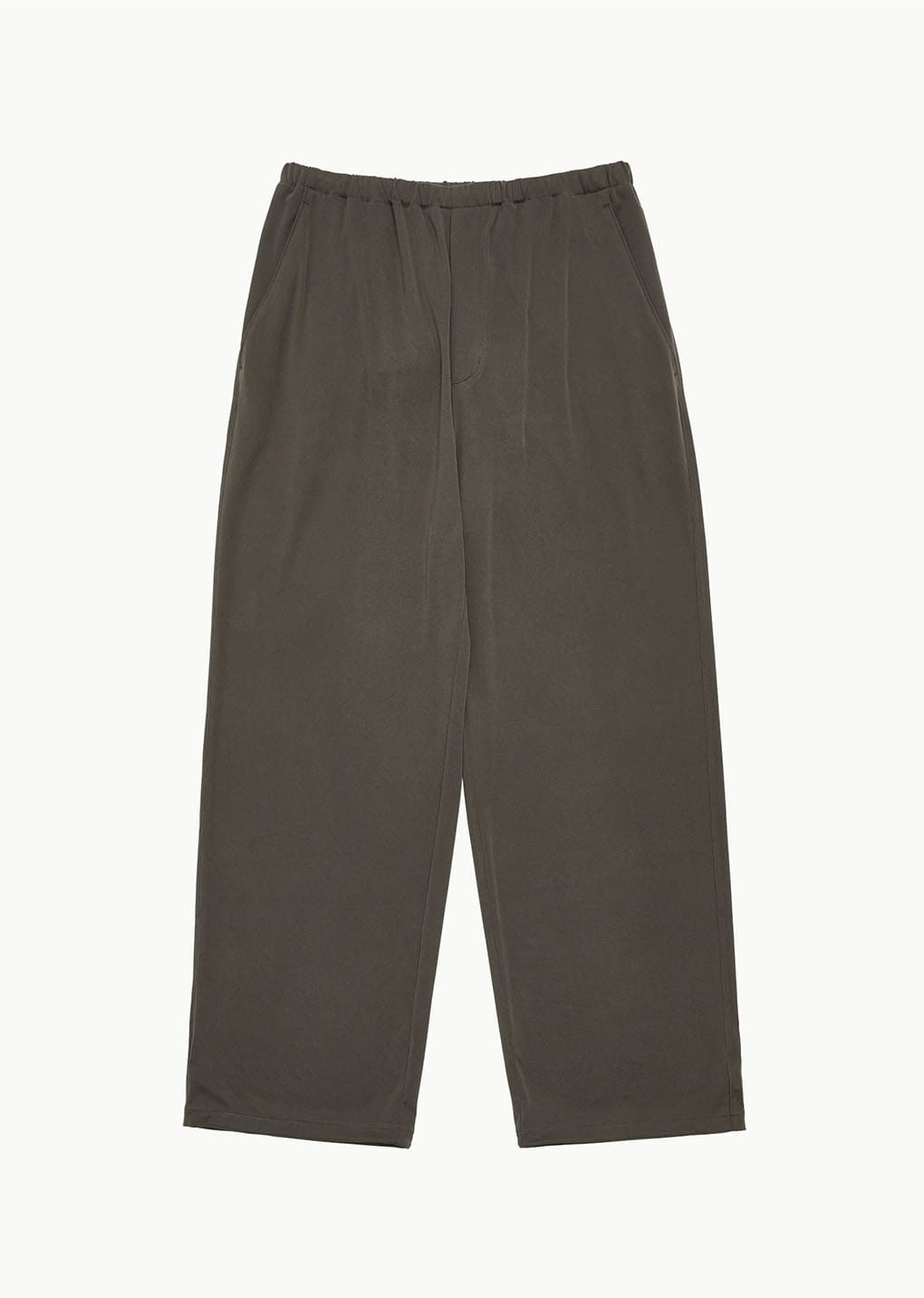 easy banding pants, brown