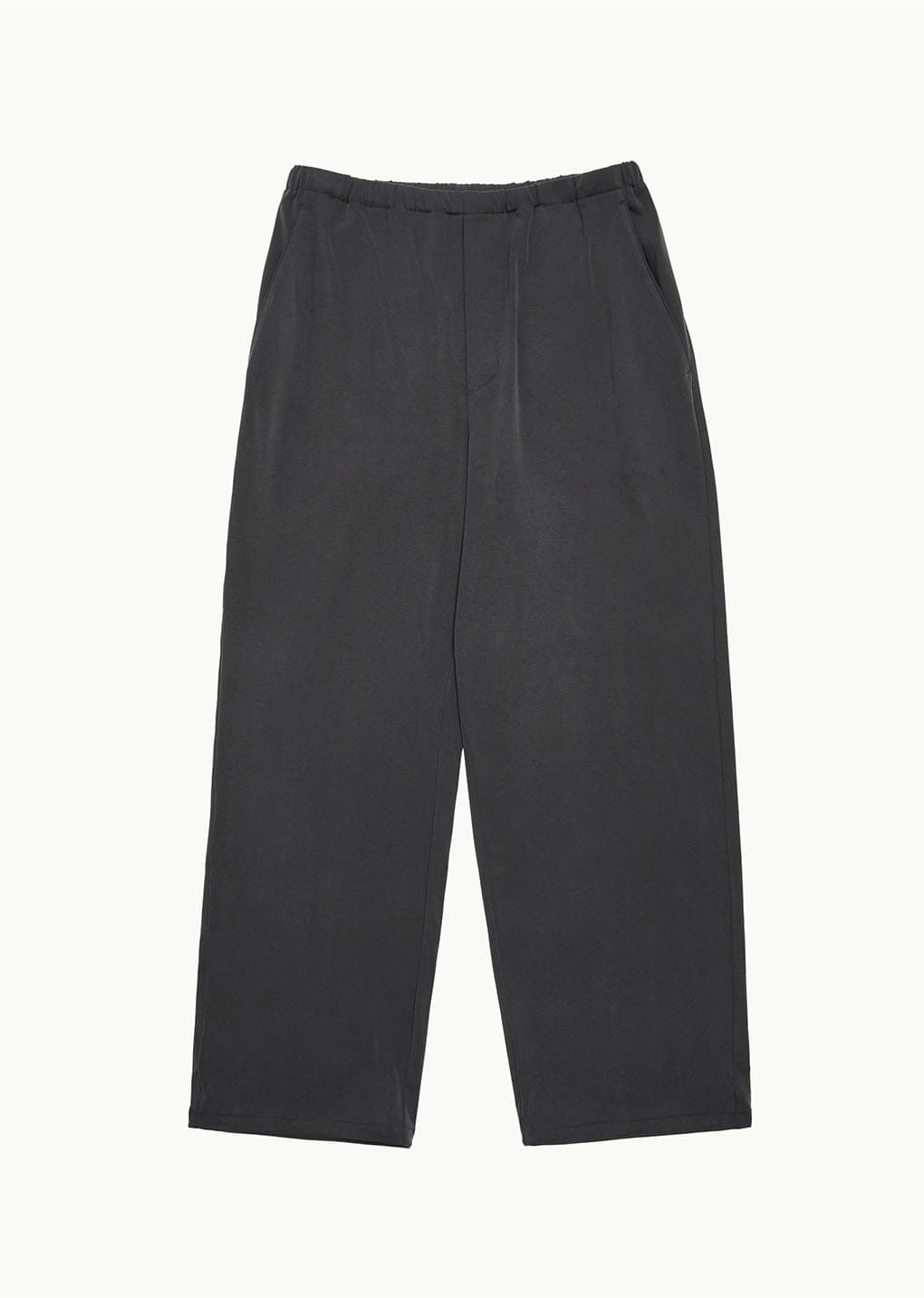 easy banding pants, charcoal