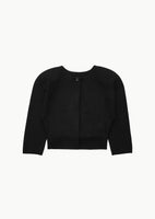 curved silhouette cardigan, black - Image 1