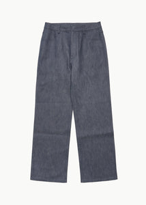 colored straight fit denim, blue