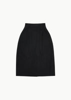 curved silhouette skirt, black - Image 1
