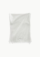 knit sheer scarf, white - Image 1