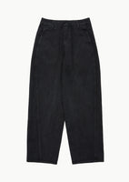 garments dyed curved seam denim, black - Image 1