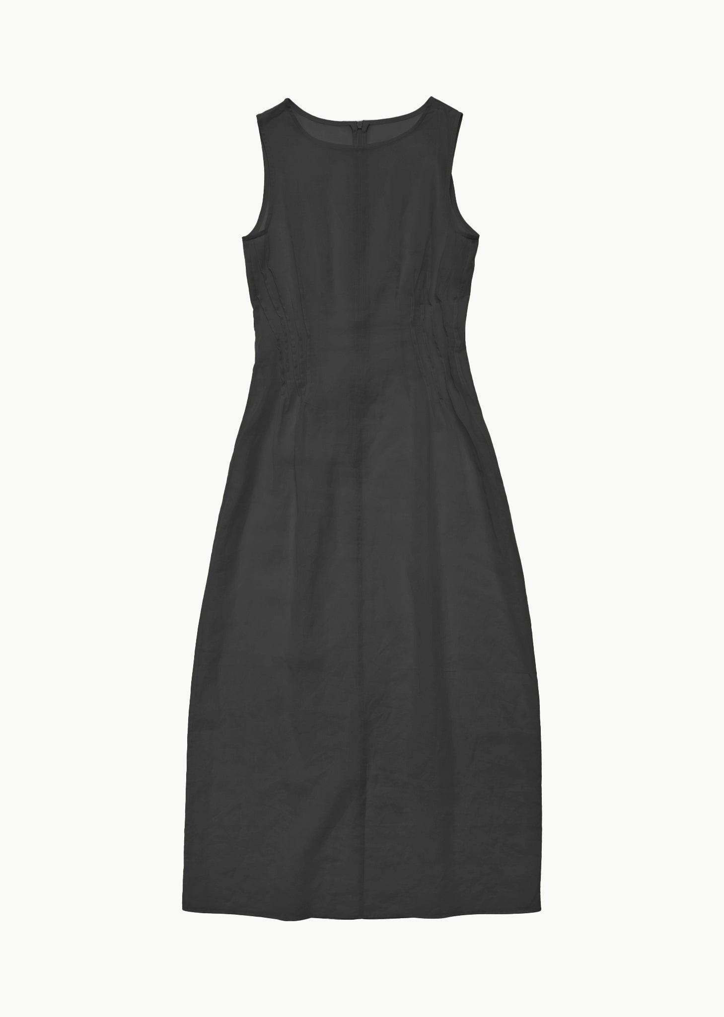 pintuck dress, black