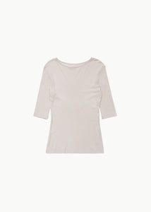 round short sleeve t-shirt, beige