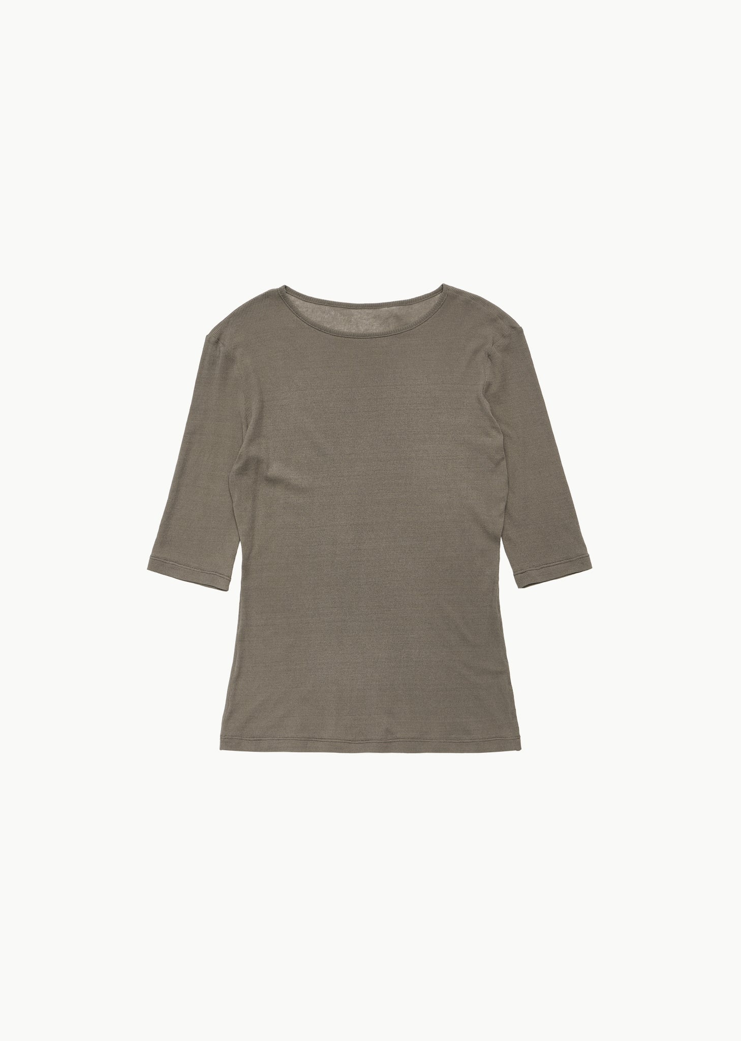 round short sleeve t-shirt, brown