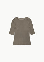 round short sleeve t-shirt, brown - Image 1