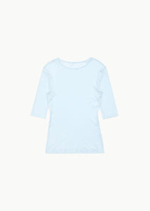 round short sleeve t-shirt, light blue
