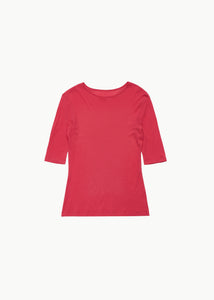 round short sleeve t-shirt, red