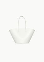 leather bucket bag, white - Image 1
