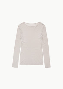 round t-shirt, beige