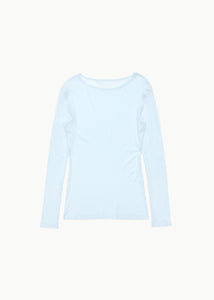 round t-shirt, light blue